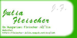 julia fleischer business card